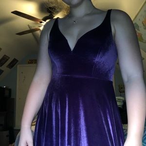 Purple Kimchi Blue Velvet Dress